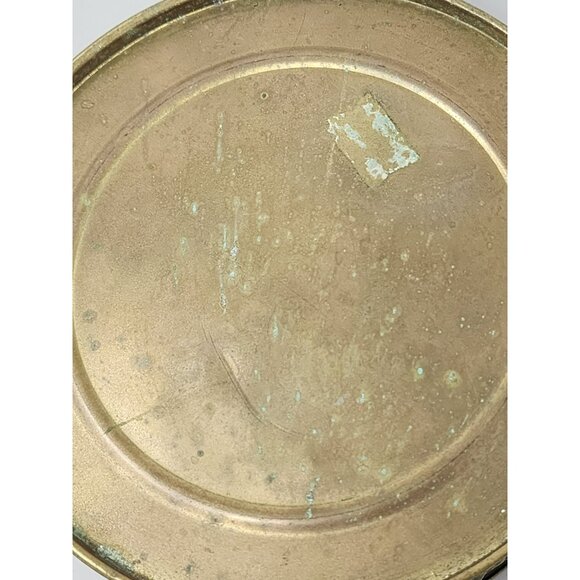 Vintage Brass & Wood Ship Design Silent Butler/Bed Warming Pan With Handle - Picture 6 of 15